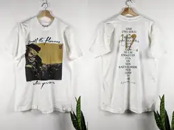 T-shirt do cheiro do merch do vintage, as flores, quando você pode a excursão, U2, 1, 1990