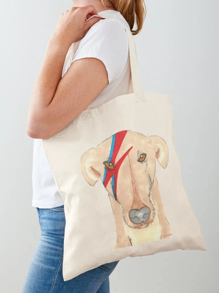 Ziggy Stardog - Greyhound Tote Bag Canvas Portable shopping bag canvas tote bags