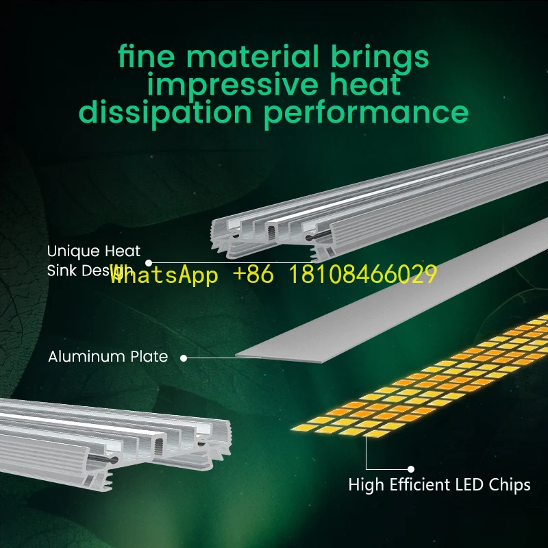 

Plant Lamps Hydroponic Lights 720W LED Grow Light Full Spectrum Dimmable IP65 Waterproof High-Efficiency