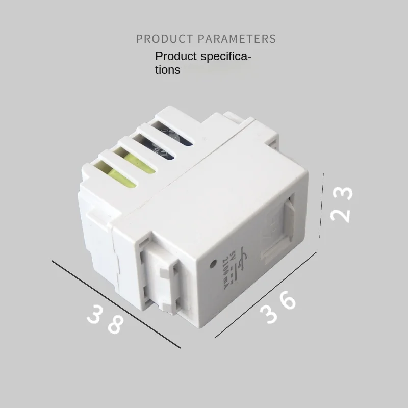 อะแดปเตอร์5V2.1AUSB ปลั๊กไฟที่ชาร์จแบตเตอรี่โทรศัพท์แบบเคลื่อนที่ได้แหล่งจ่ายไฟของสมาร์ทโฟนที่เข้ากันกับแผงตะขอและโมดูลประตูป้องกัน