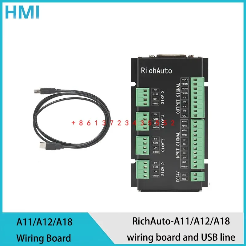 

CNC RichAuto DSP DSP A11 A12 A15 A18 connect board only 3 axis motion control system with English language