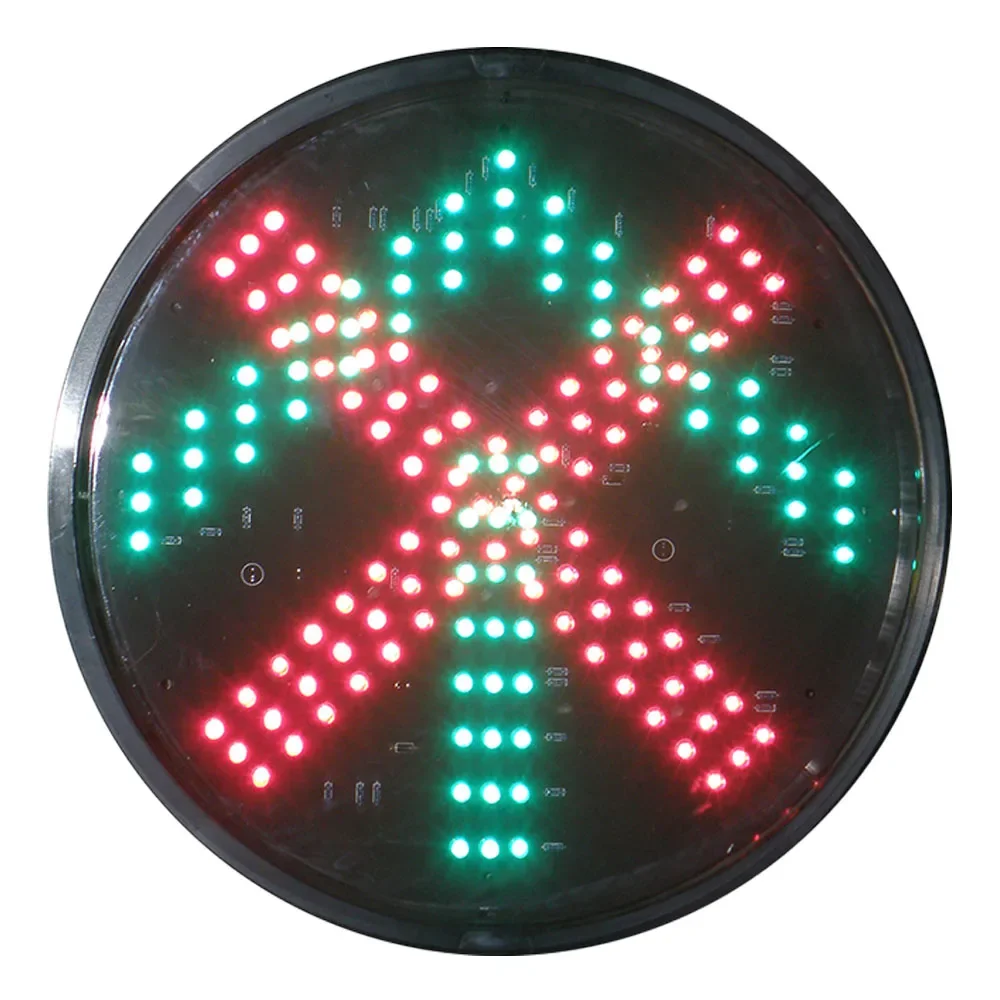 300mm LED Traffic Light Module With Red Cross & Green Arrow Traffic Signal Indicator