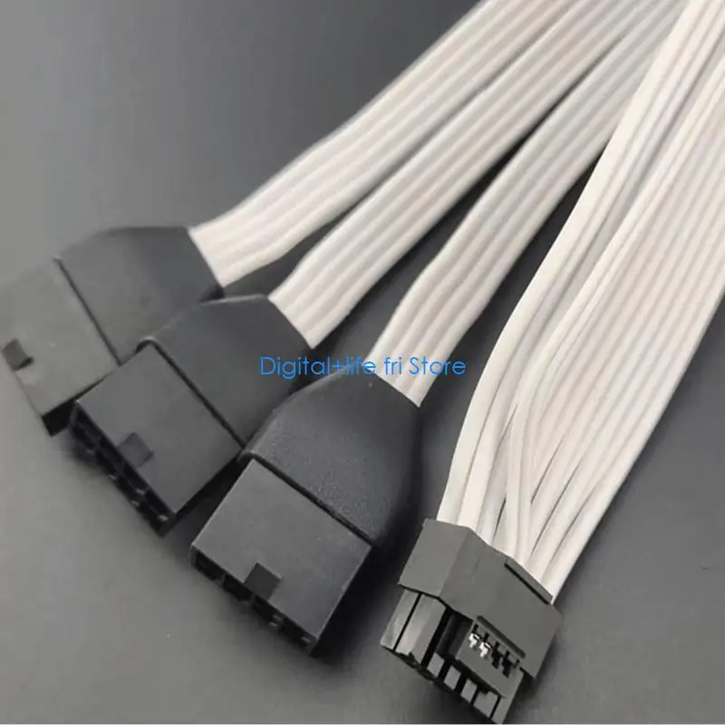 

E06D 1PC 3x 8-pin Male to PCIE5.0 12VHPWR 16-pin (12+4) Video Graphics Card Cable
