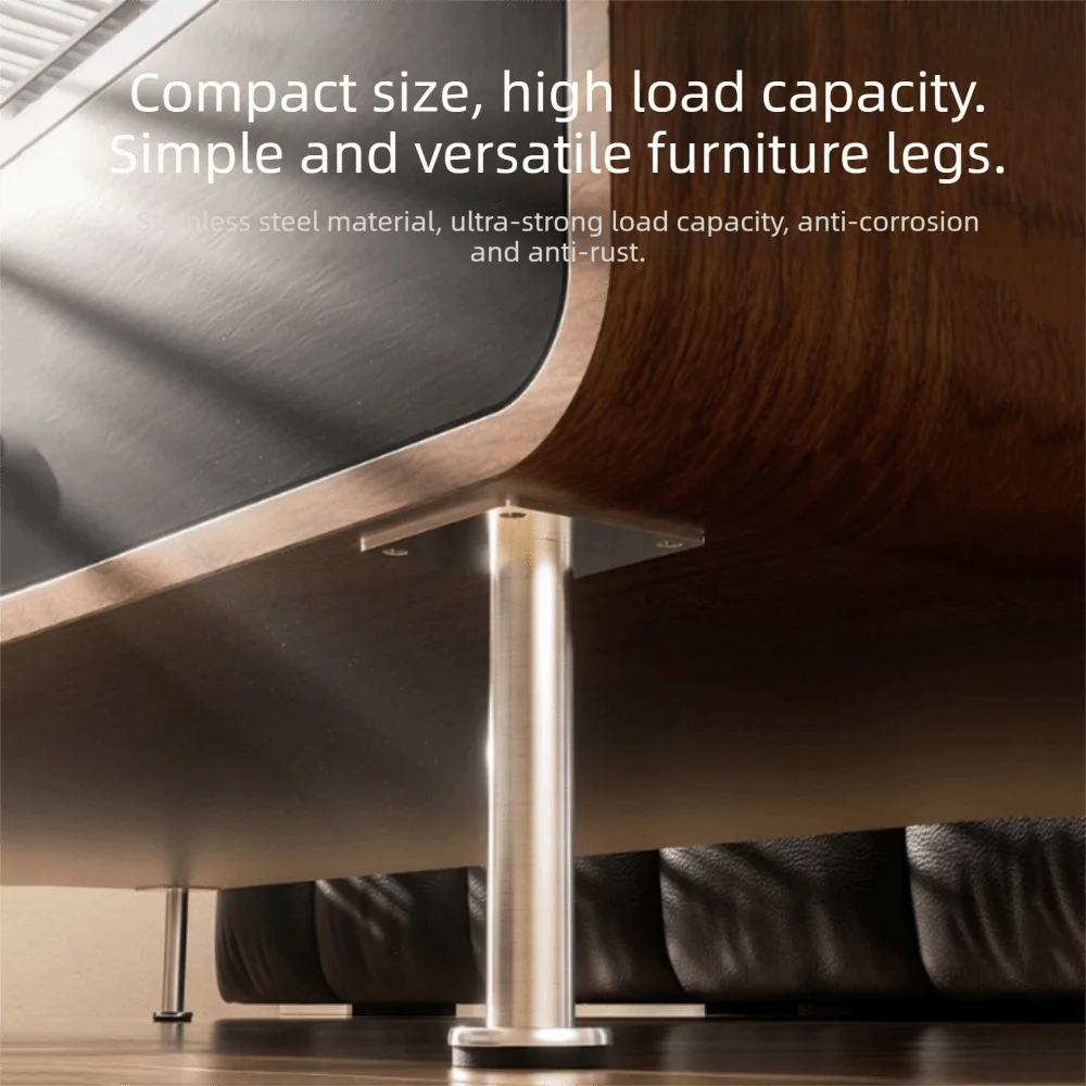 Parts Stainless Steel Sofa Feet Adjustable Thickened Furniture Feet Metal Light Luxury Cabinet Legs TV Cabinet