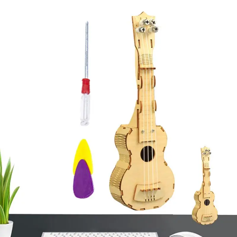 Ukulele Kit Build Your Own Wooden Kids Ukulele Toy Ukuleles Guitar Build Kit Ukulele Musical Toy Building Your Own DIY Project