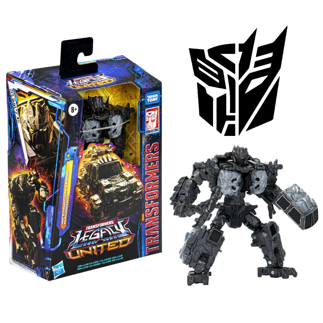 

Hasbro Transformers Legacy: United Deluxe Class Infernac Universe Magneous Model Toy Action Figures