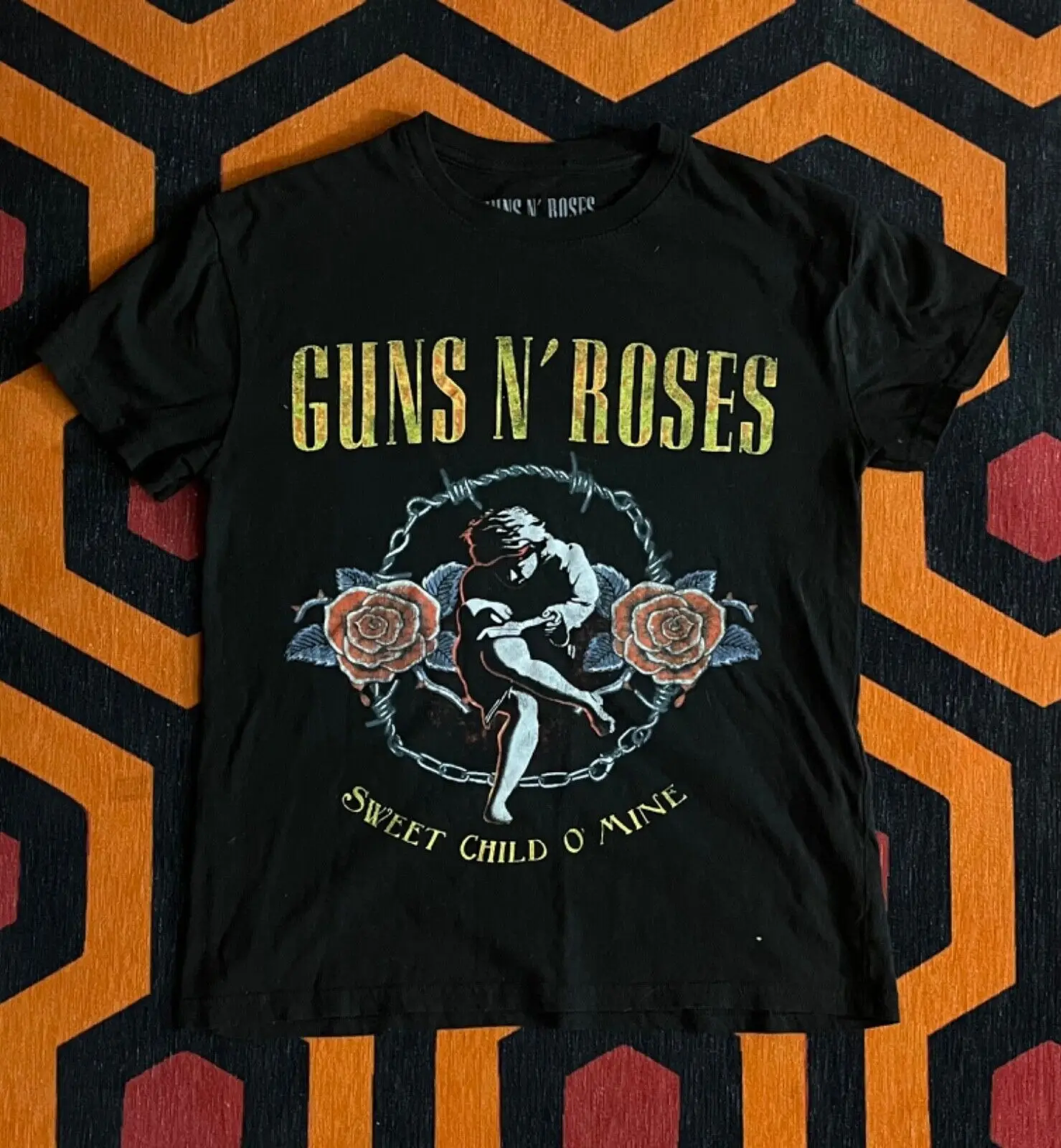 Guns N Roses Sweet Child O' Mine Black T-Shirt Size S Small Men'S Vintage