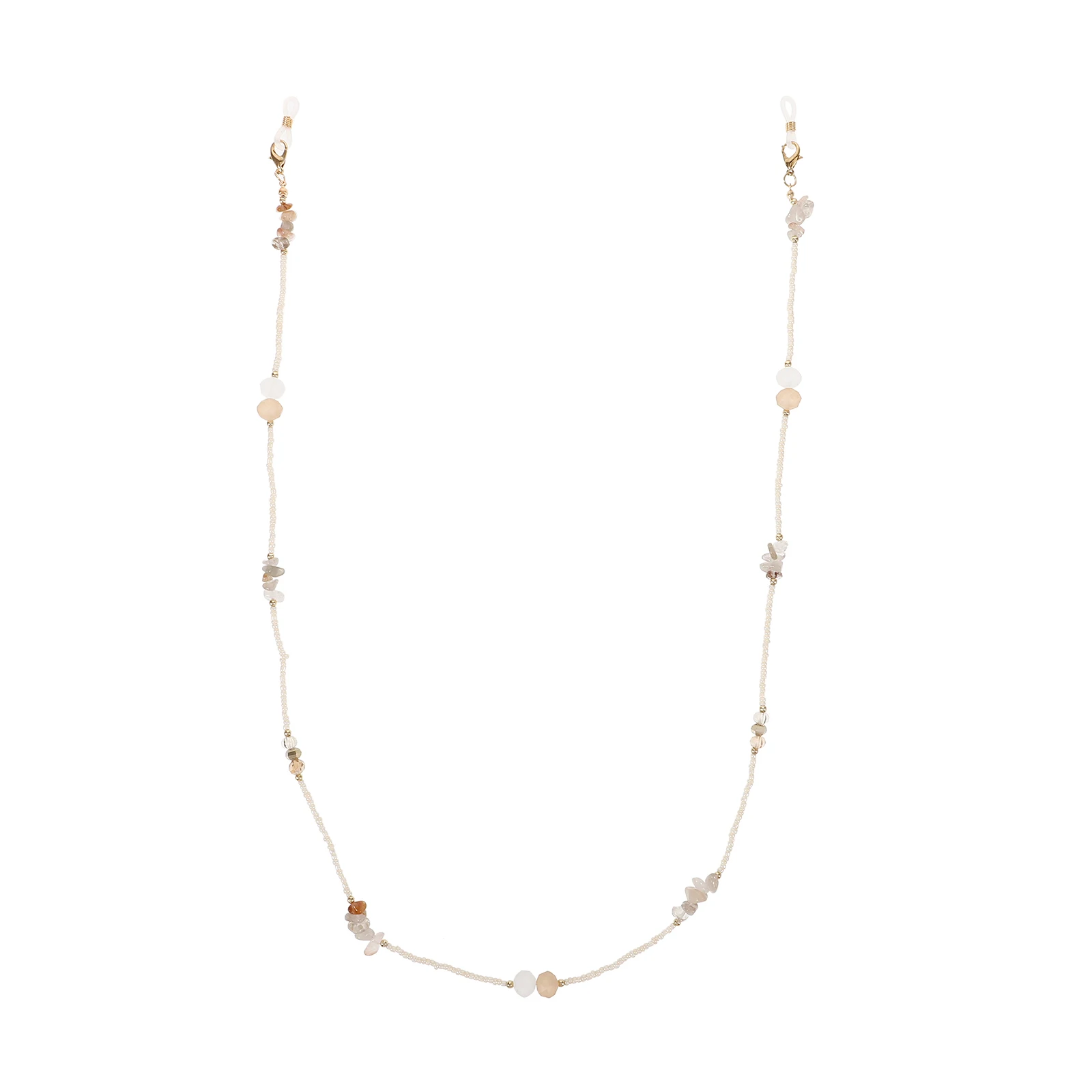 

Crystal Chain for Women D Beige Lightweight Anti Holder Beaded Chains Sunglasses Accessories