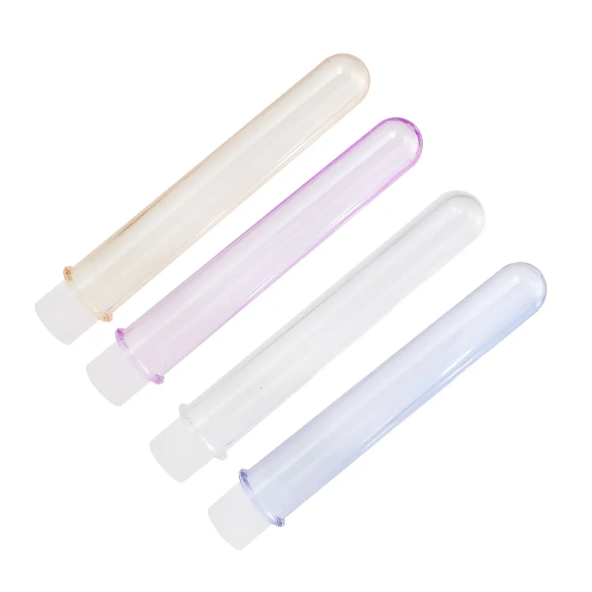 4Pcs Plastic Test Tube Wine Glass 12Cm Premium Acrylic Cocktail Tube Set for Bar Ktv Home Bar Decoration Lightweight Portable