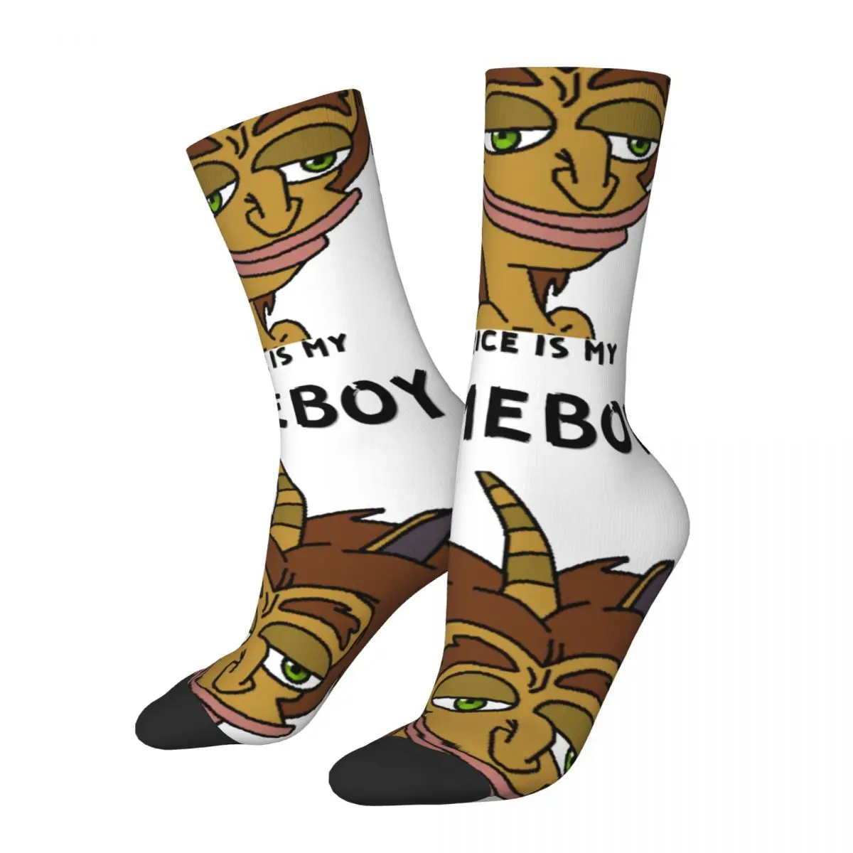 

Hip Hop Vintage Homeboy Crazy Men's compression Socks Unisex B-Big Mouth Harajuku Pattern Printed Funny Novelty Happy Crew Sock