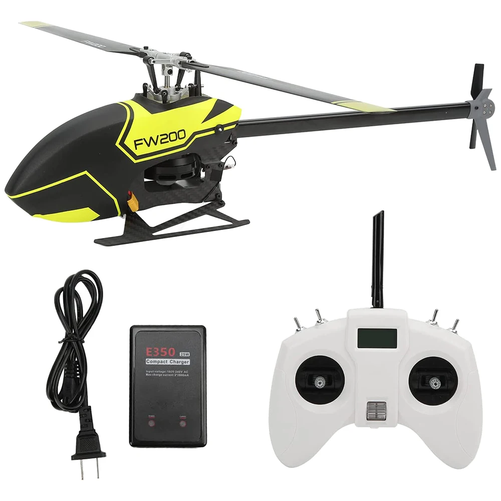 Fly Wing FW200 RC Helicopter GPS 6CH 3D APP Automatic Return Brushless Remote Control