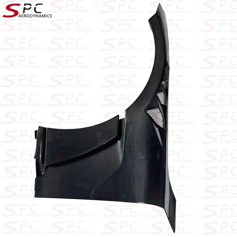 SPC M2 واقي الطين الأمامي من ألياف الكربون الجافة لسيارات BMW G87 Prepreg من ألياف الكربون بفتحات تهوية لسيارات BMW M2 G87 طقم هيكل الجناح الأمامي