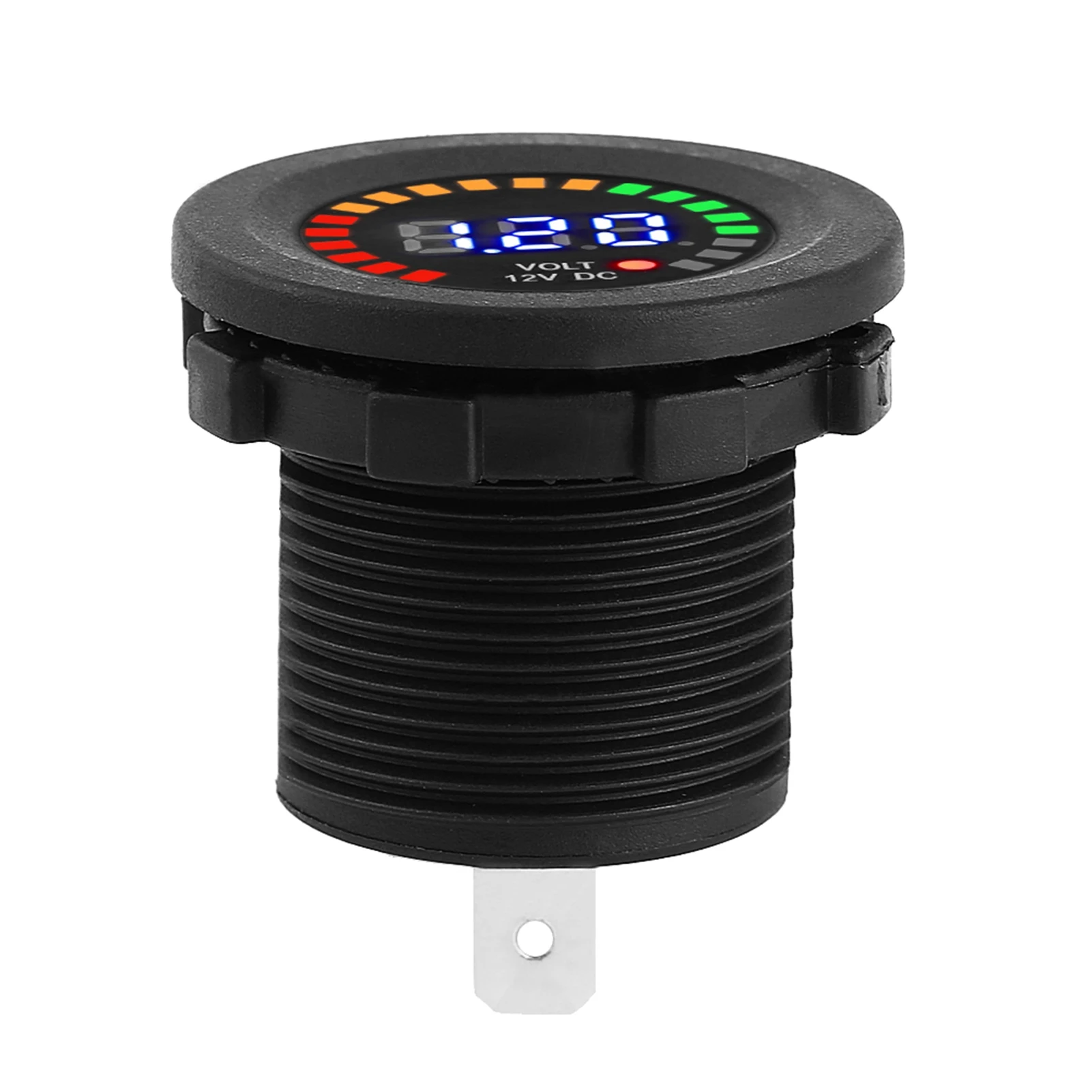 12V Motorrad Auto LED Digital Display Voltmeter Wasserdicht Spannung Volt Meter Gauge Motorräder Autos Boote ATV UTV Camper – Detail 11