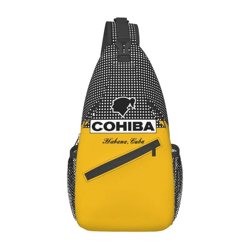 Cuban Cohiba 슬링 체스트 크로스바디 백, 여행용 캐주얼 숄더 배낭