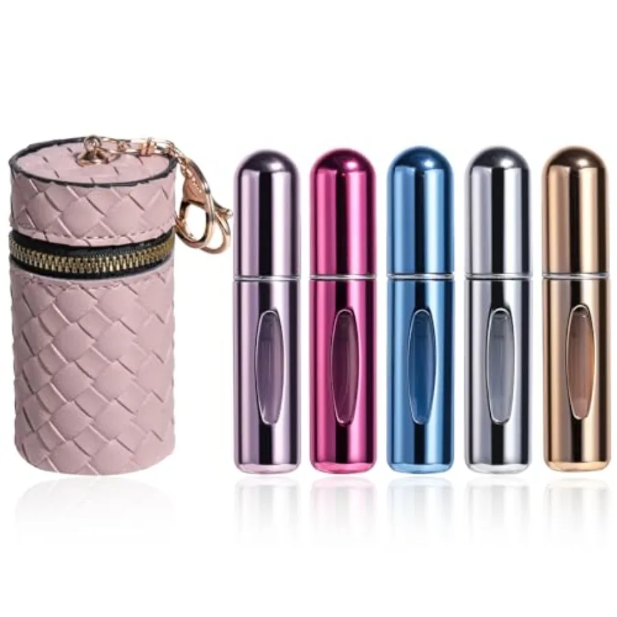 

Mini Refillable Perfume Portable Atomizer Bottle 5PCS Travel Size Spray Refillable Refill Bottle 5 ml with Travel and Outgoing