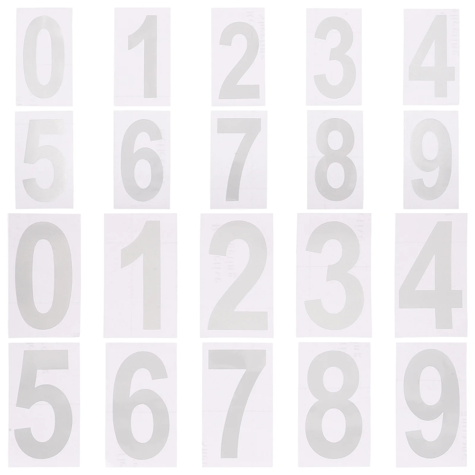 

2Sets Large Reflective Mailbox Number Stickers Waterproof Fade Resistant Adhesive Numbers for Outside Mailbox Improved