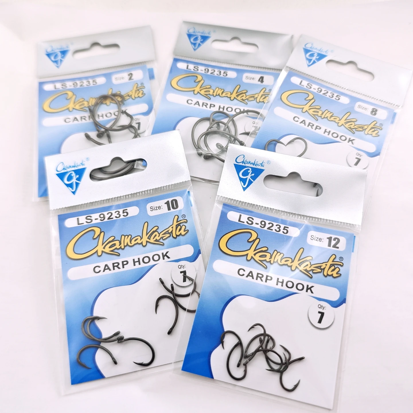 14 hameçons à poisson en acier à haute teneur en carbone avec hameçon à barbelures et anneau, accessoires de pêche à la carpe