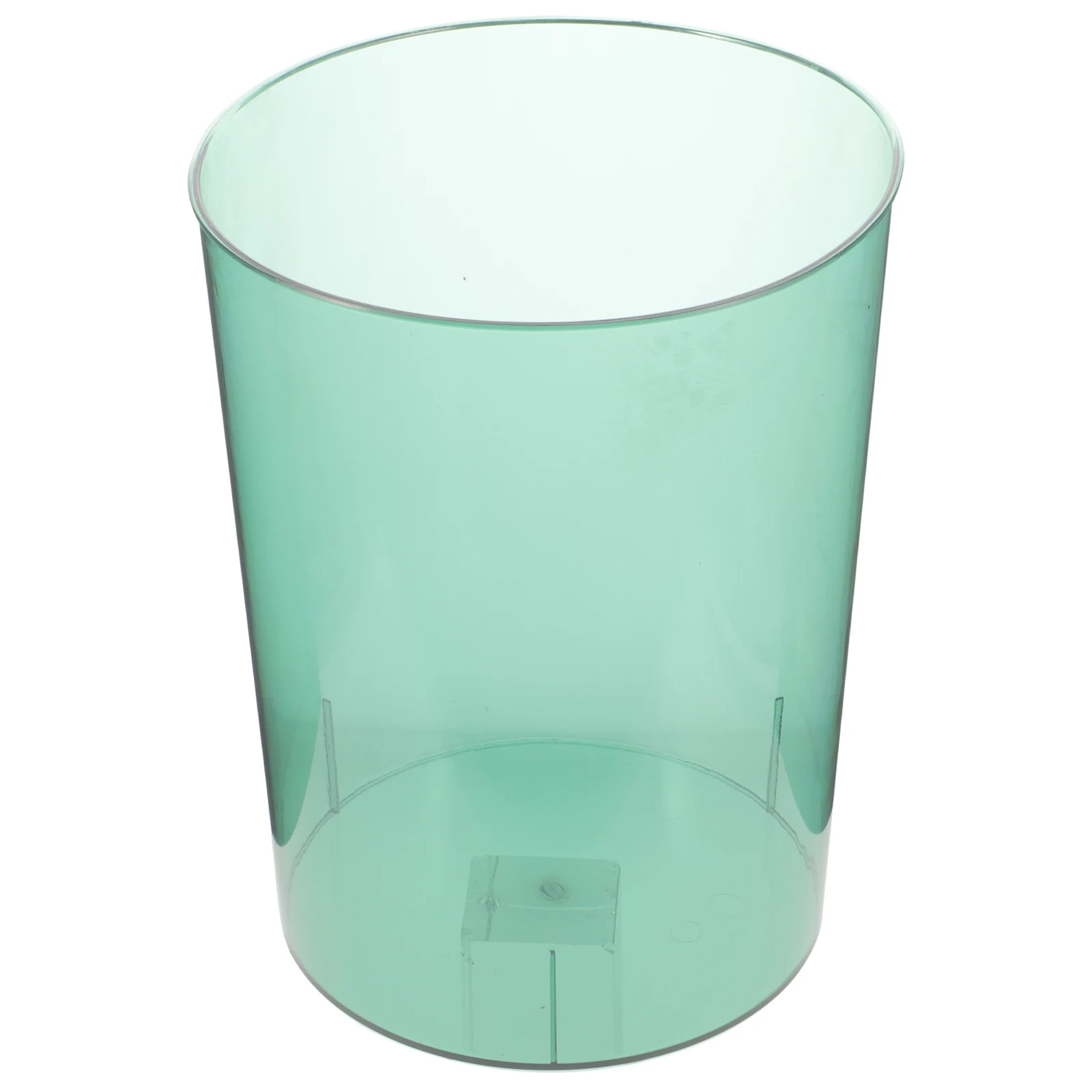 

Transparent Trash Material Small Size Bathroom Garbage Holder Outdoor Flower Arrangement Container Plastic Design