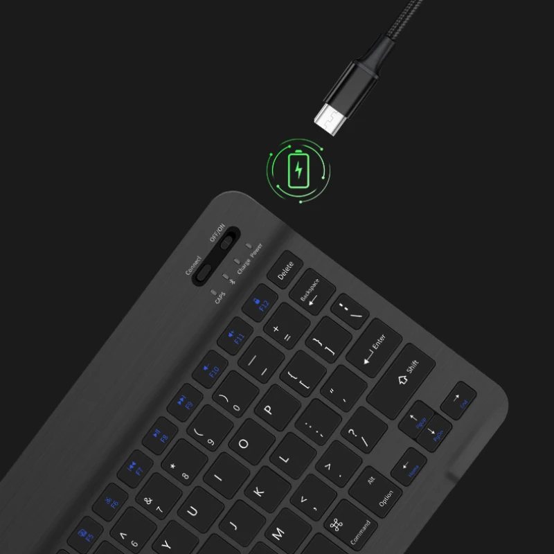 Clavier de tablette magnétique de 10 pouces pour iPad 2024 10.9 11 10.2, claviers rechargeables Bluetooth pour Xiaomi 6 Huawei Matepad 11.5