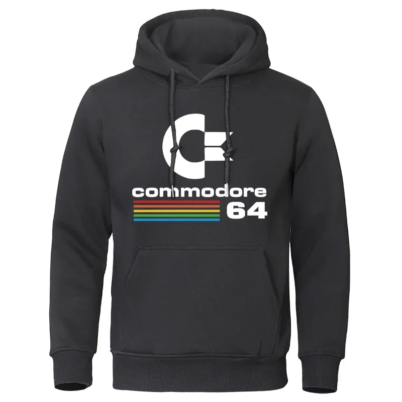 Comfortable Men Tracksuit Autumn Winter Male Hoodie Sweatshirts Commodore 64 Cool Clothing Long Sleeve Hoodies Street Hooded