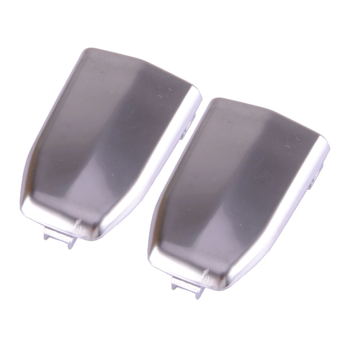 2Pcs Silver ABS Car Front Door Handle Lock Cylinder Cover Cap Fit for Cadillac Escalade ESV 2015 2016 2017 2018 2019 13596115