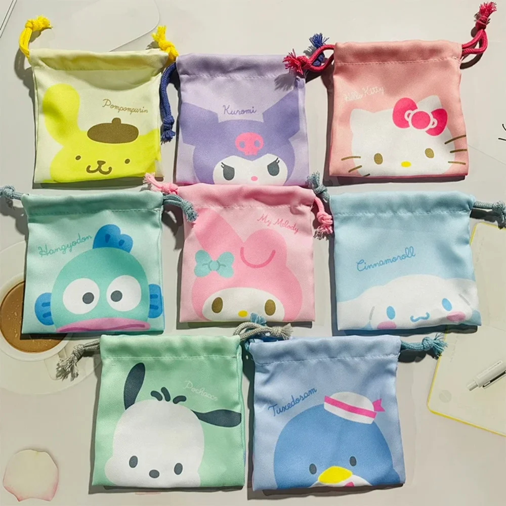 

Аниме Sanrio Bundle Pocket Cute HelloKitty Kuromi Cinnamoroll сумка для хранения мультфильм нетканая сумка на шнурке детские праздничные подарки