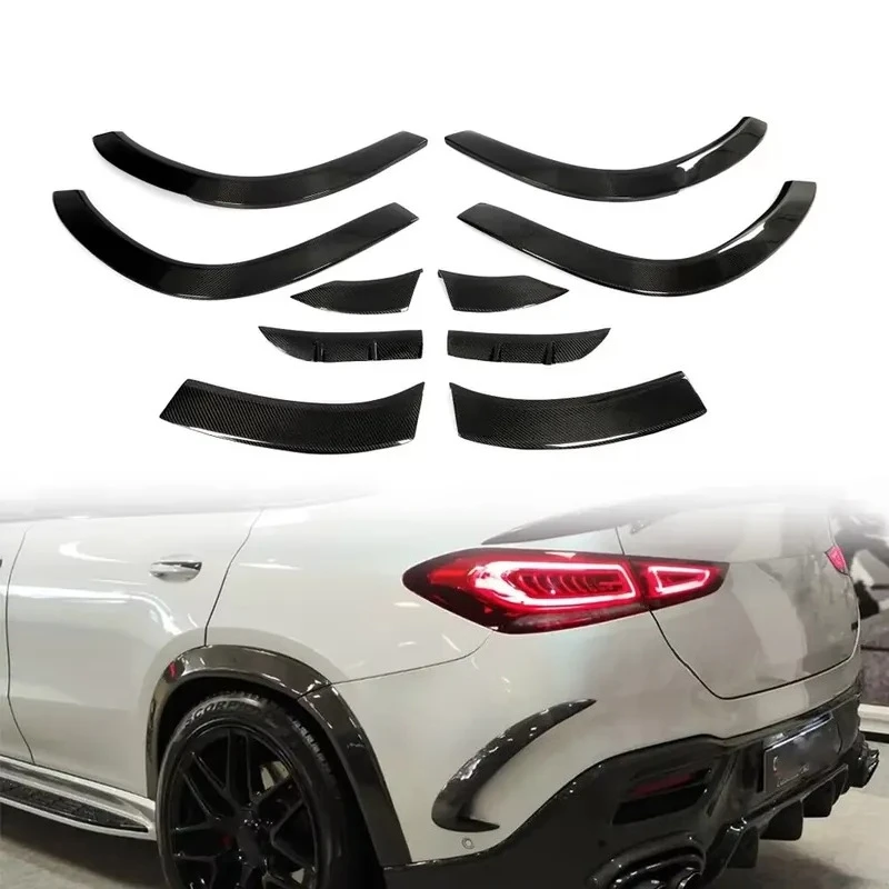 Carbon Fiber Flare Wheel Arch Covers for  GLE Class C167 GLE450 GLE63 Coupe 10 Pcs