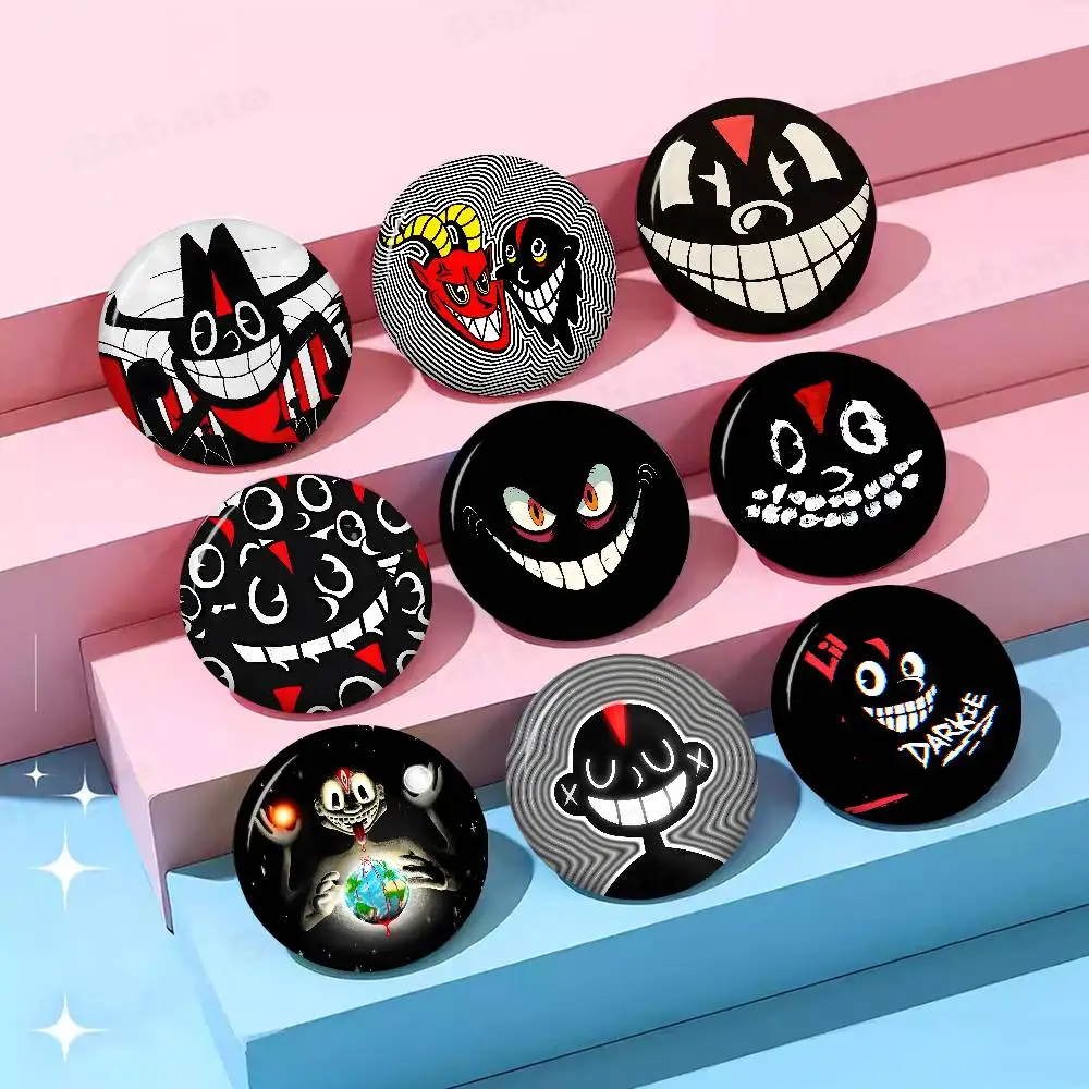 Lil D-Darkie Rapper Soft Button Pin Bright Printed Icon Gift For Friends Badge Collar Brooch Lapel Pin Metal