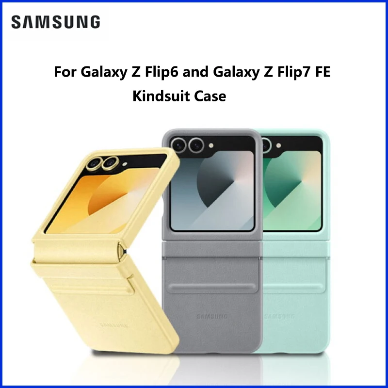

Original For Samsung Galaxy Z Flip6 and Z Flip7 FE Kindsuit CaseFull Coverage Back Cover Shockproof Phone CaseGenuine EF-VF741