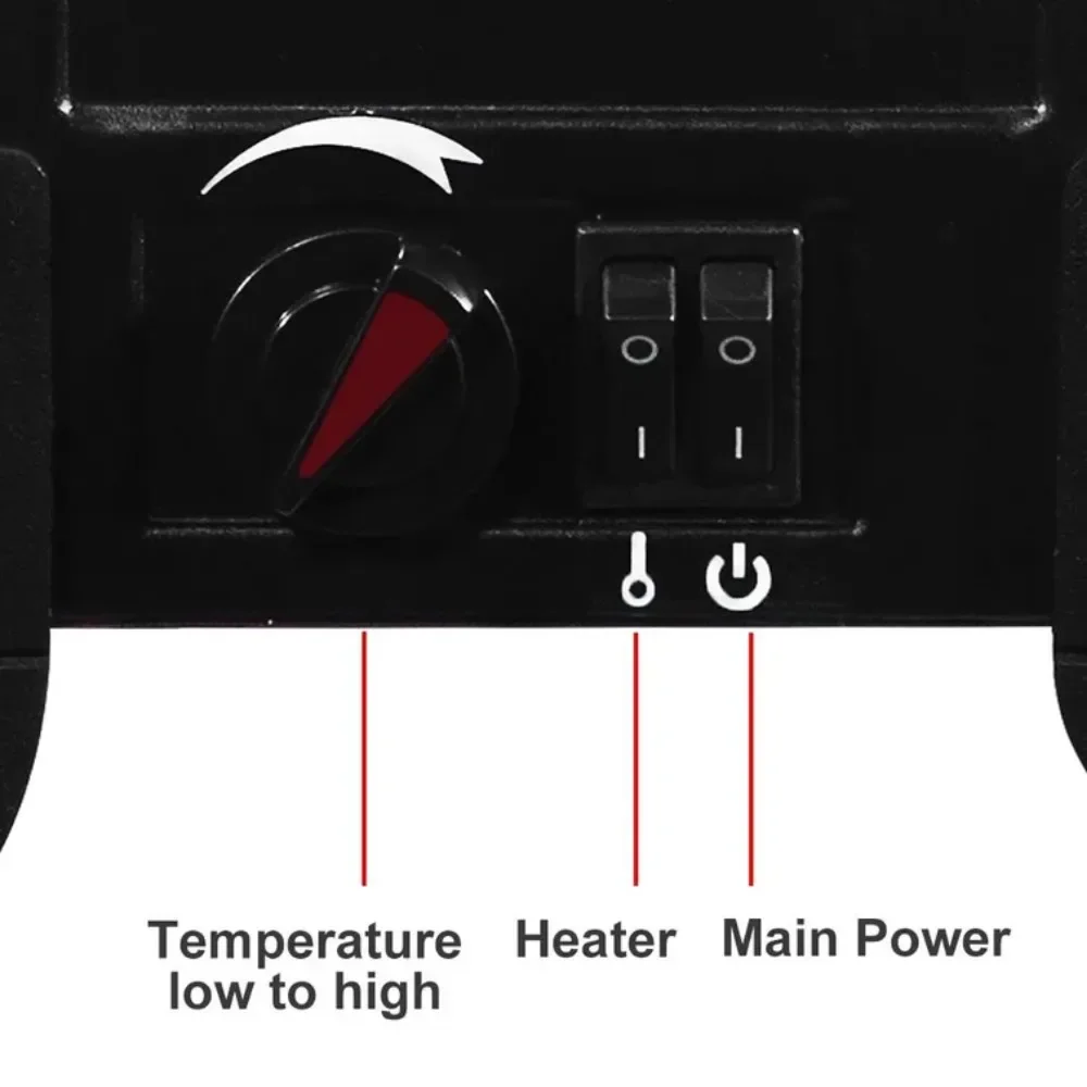 Chauffage électrique à infrarouge pour cheminée, poêle autoportant de 14 pouces, facile à assembler, 1400W