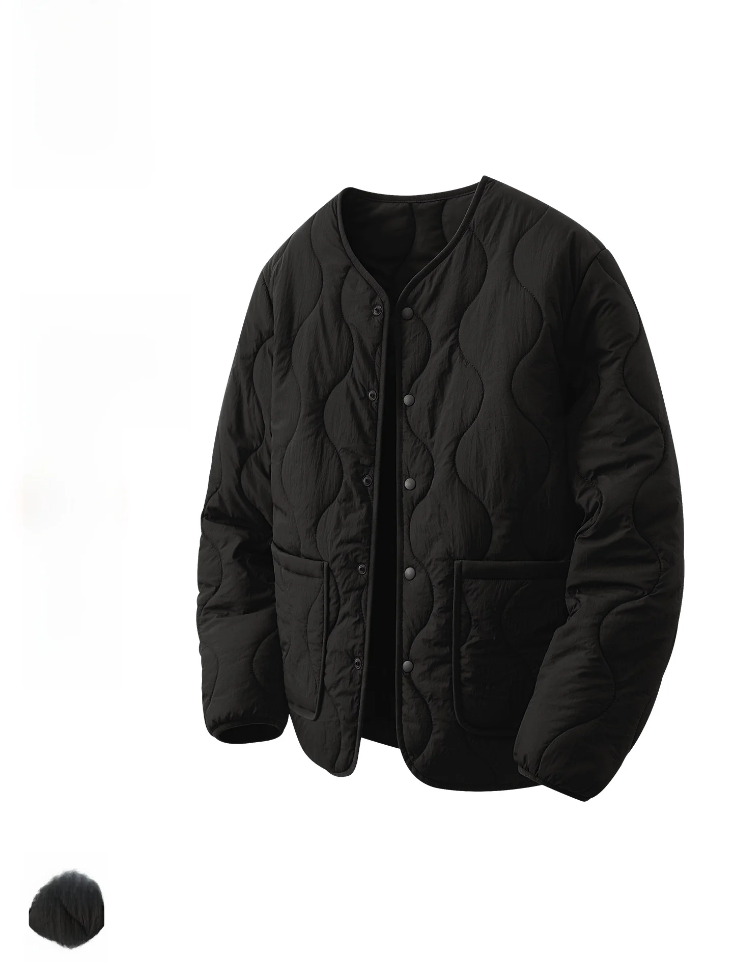 

Winter Thiened Warm Cotton Jaet Men's New Faion Collarl Cotton Coat D Youth Casual Long Sve Button up