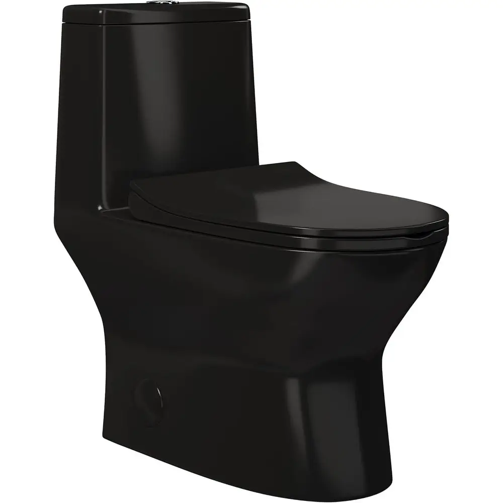 

Ivy Toilet Dual Vortex lush in Glossy Black 1.1/1.6 gp
