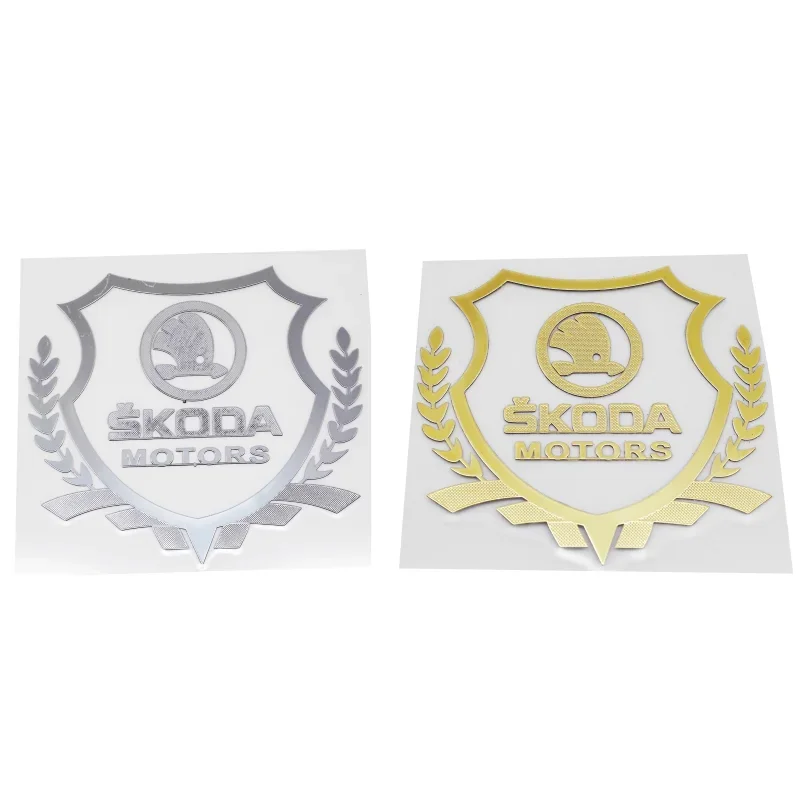 Plastic Badge for Skoda 2 A7 Tour RS Octavia Fabia 1 Rapid  Kodiaq Yeti Karoq Superb Car Window Rear Sticker Exterior Decoration