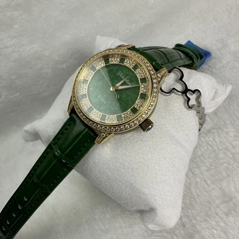 DUGARY Fashion quartz watch 35mm jade sapphire Japanese movement crystal Waterproof luminous brand luxury Wristwatches Clock