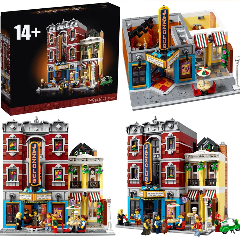 

Набор для сборки 2899 деталей: Городская улица (модель 10312) – Подарок на День Рождения и Рождество, Декор для Дома, DIY-конструктор