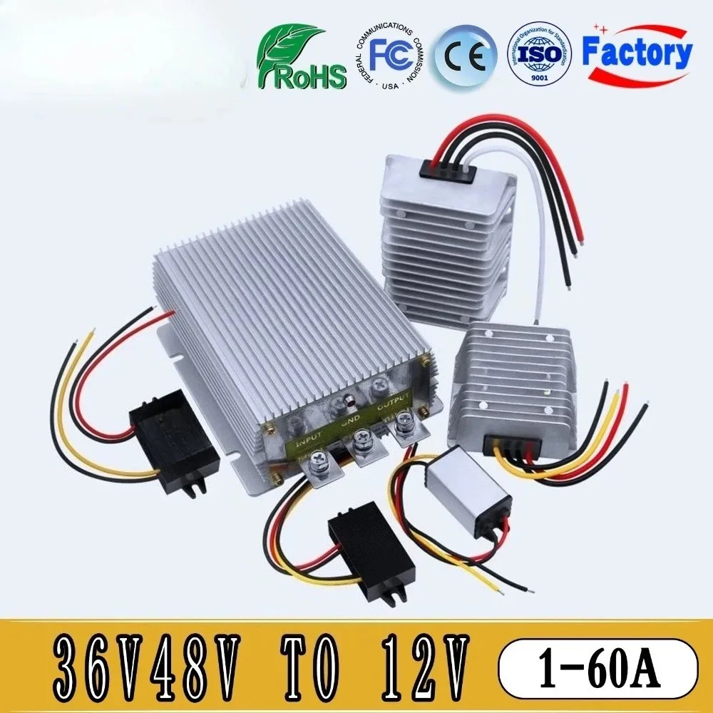 36V 48V to 12V Power Inverter 36V to 12V Transformer Adapter CE RoSH DC Converter 48V to 12V Step Down Buck Regulator