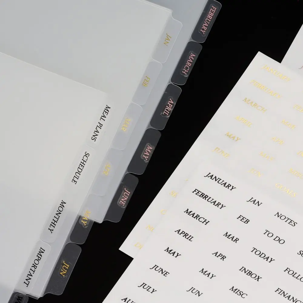 Loose Leaf for A5/A6 Notebook Notebook Sticker Page Dividers Diary Book Sticker Binder Index Separator Binder Index Dividers