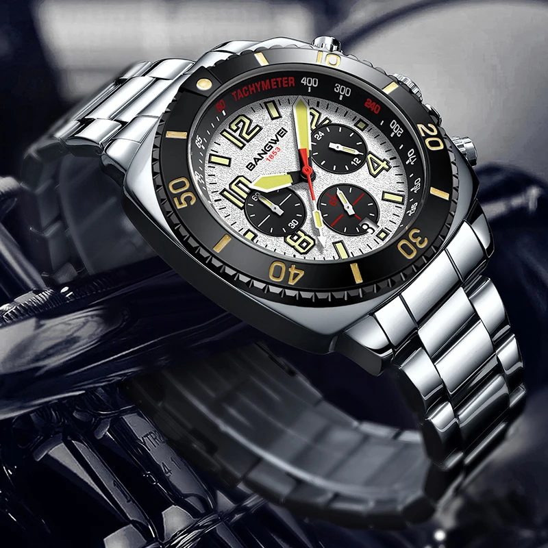 

LIGE Original Quartz Watches for Men Fashion Luxury Stainless Steel Casual Waterproof Luminous Chronograph Calendar Men's Watch