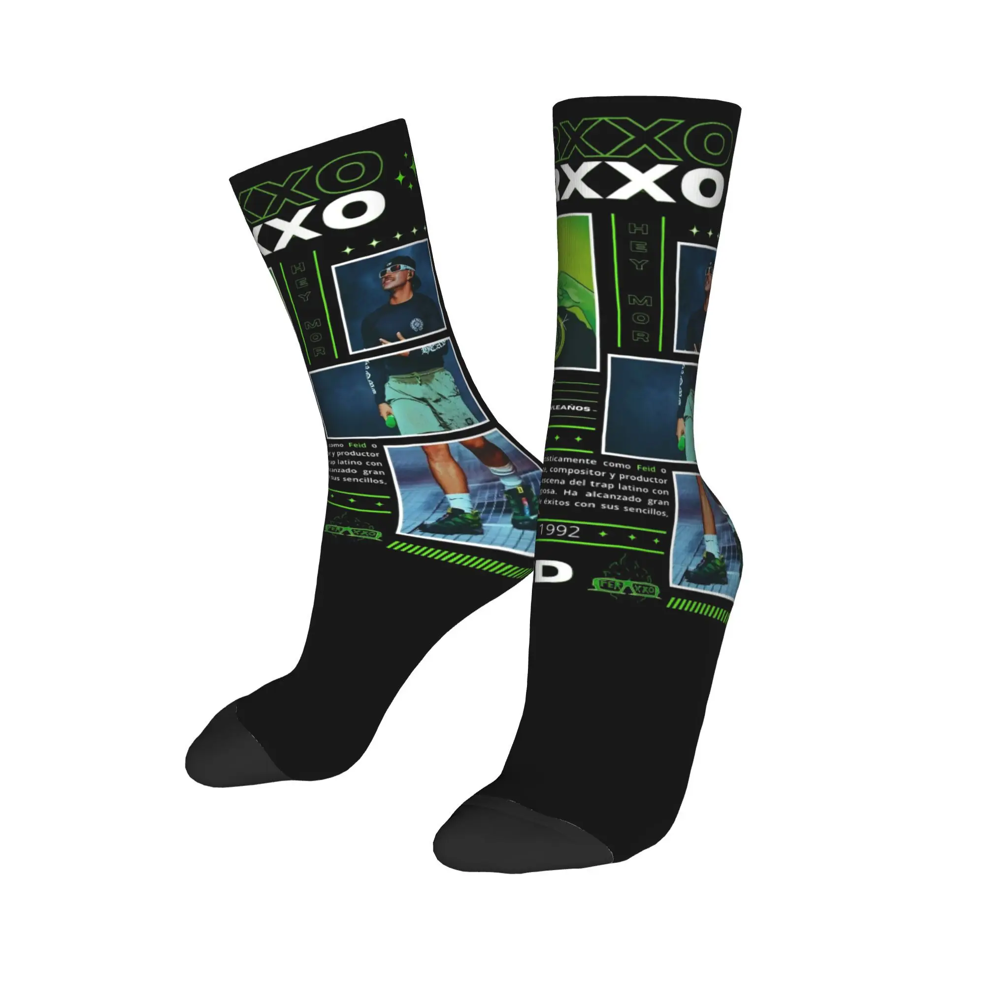 New Male Men Socks Crazy Feid Ferxxo Sock Polyester  Graphic Women's Sock Spring Summer Autumn Winter