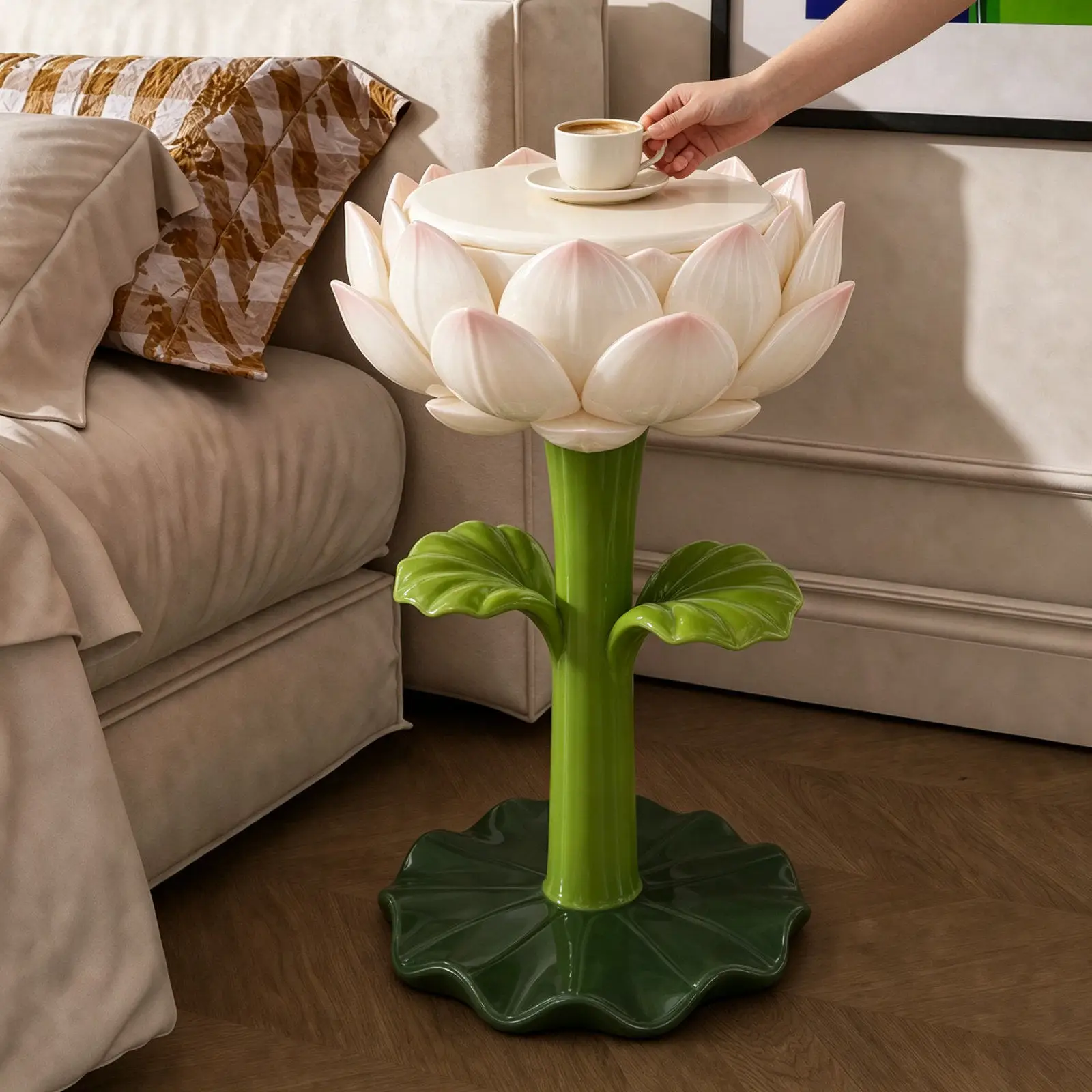 Factory Direct Compatible with premium plants Lotus sofa edge corner corner bedroom bedside table