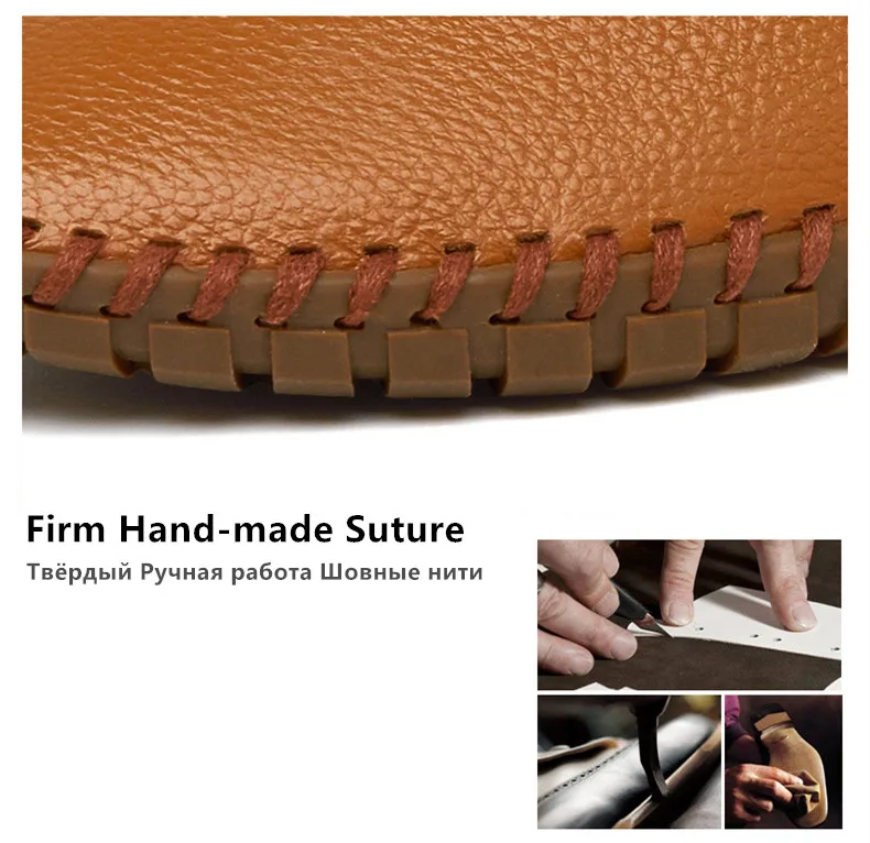 Mode männer Fahren Schuhe Handgemachte Leder Männer Müßiggänger Weiche Atmungsaktive männer Casual Schuhe Zapatillas Hombre Große Größe 38-48 – Detail 9