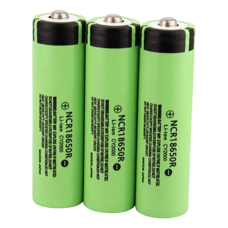 Original NCR18650R 3.7V 2000mAh 18650 Lithium Rechargeable Battery For Flashlight Headlamp