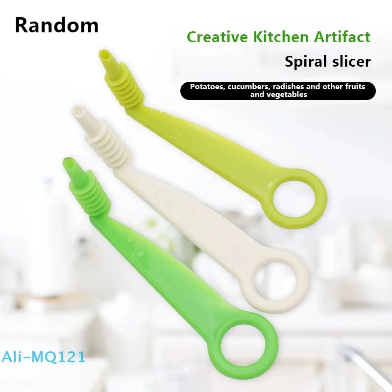 

Random Spiralizer Chips Maker Tornado Spiral Screw Chips Potato Cutter Manual Twisted Potato Slicer