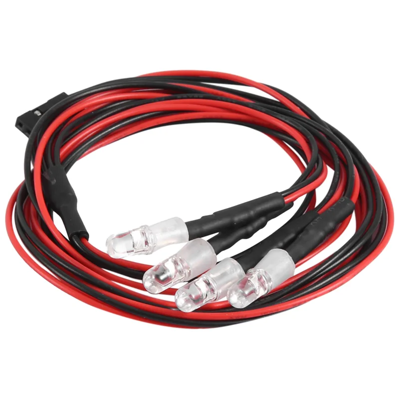 DELAM-4 Leds RC LED Light Kit For 1/10 RC Car Truck Crawler RC Model Drift Car Headlight Taillight , 5Mm