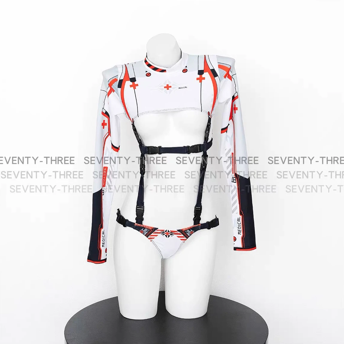 Mechanical Cyberpunk Hollow Mecha Bodysuit Role Playing Cosplay Costume Steampunk Tights Waist-revealing Sexy Women's Uniform