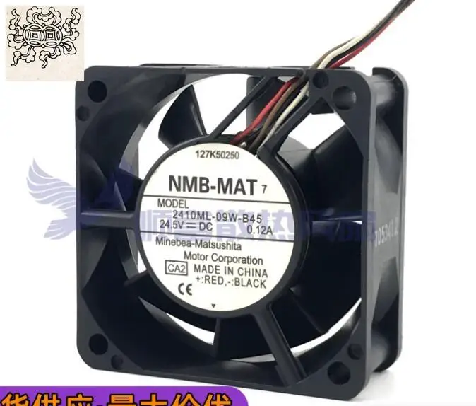 

Ltsf For NMB 2410ML-09W-B45 CA2 DC 24.5V 0.12A 60x60x25mm 4-Wire Server Cooling Fan