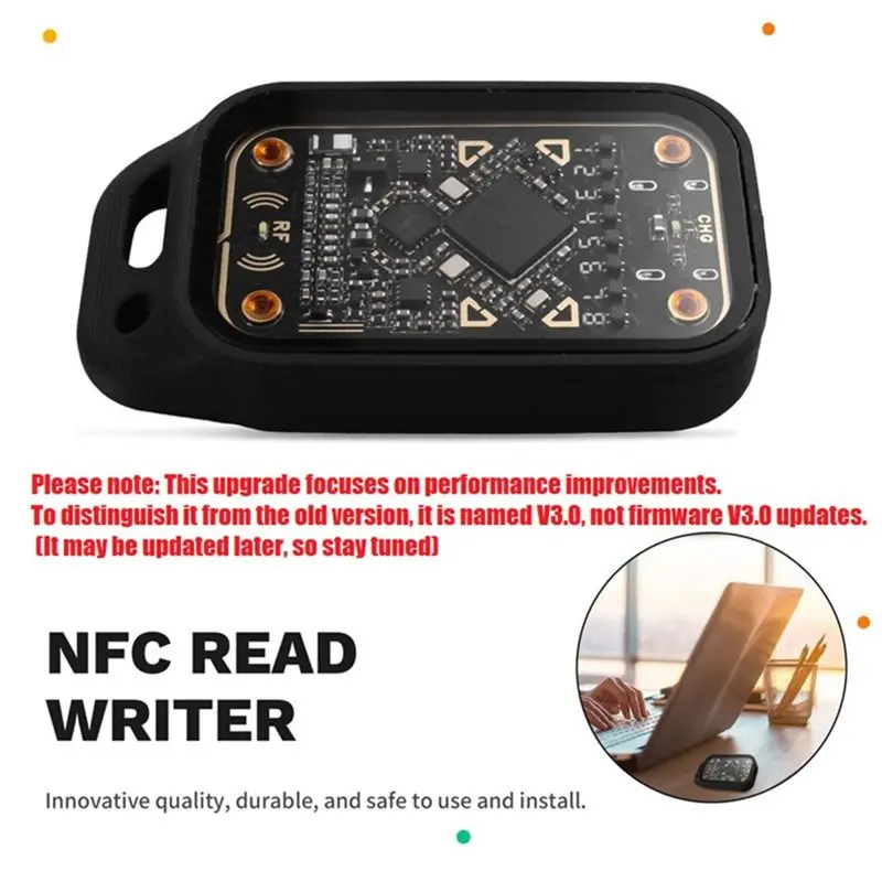 A92Z Chameleon V3.0 RFID Smart Chip Emulator Reader 125K 13.56Mhz ID IC Smart Card Tag Copyer Read Writer+3XUID Keychain
