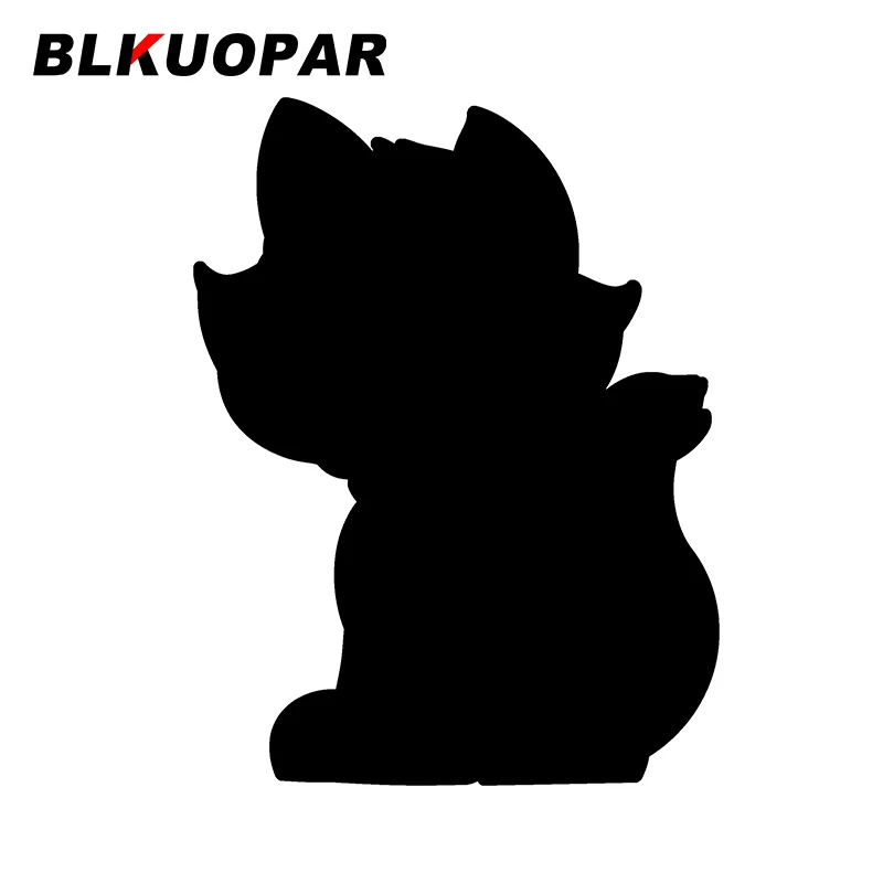 

BLKUOPAR For Tabby Cat Doodle Icon Car Stickers Sunscreen Cartoon Creative Decals Occlusion Scratch Motorcycle Car Accessories