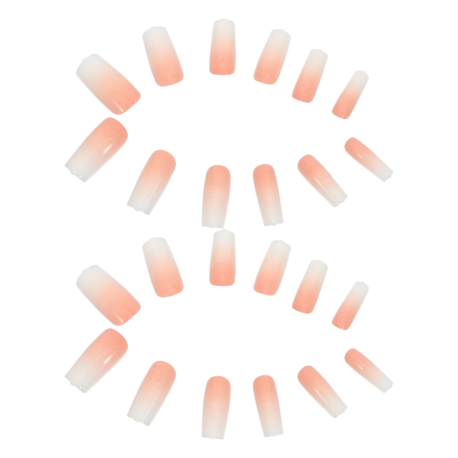 

120 шт., градиентные накладные короткие ногти, полное покрытие, пресс для ногтей, съемные носимые клеевые типсы для женщин, носимые типсы для ногтей