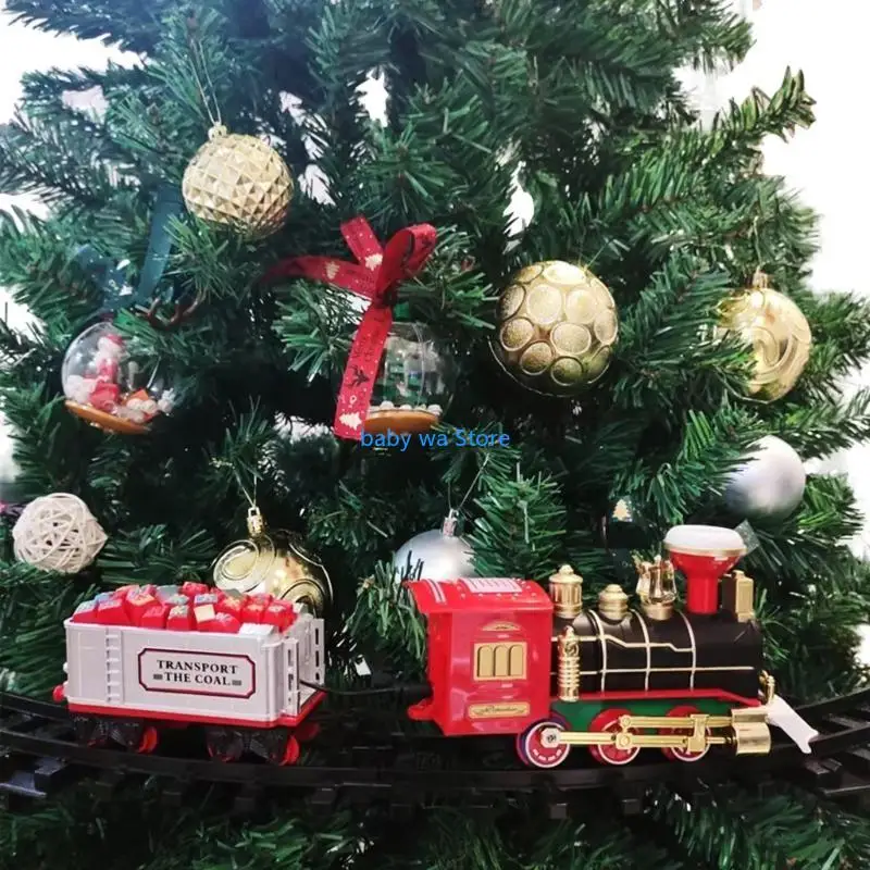 

Train Track Sets Christmas Electric Car Locomotive Toy Children Train Toy 4XBD